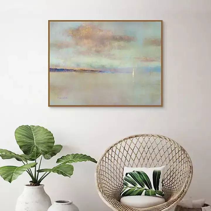 August Morning Framed Canvas Art Print
