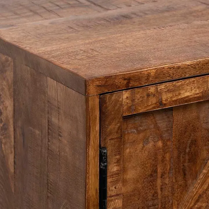 Austin Warm Wood Farmhouse Cabinet