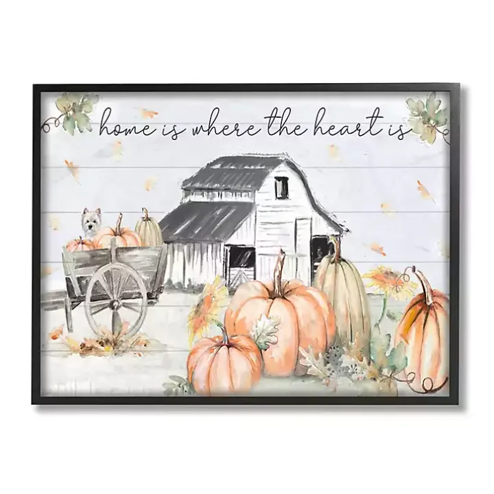 Autumn Farm Framed Giclee Art Print