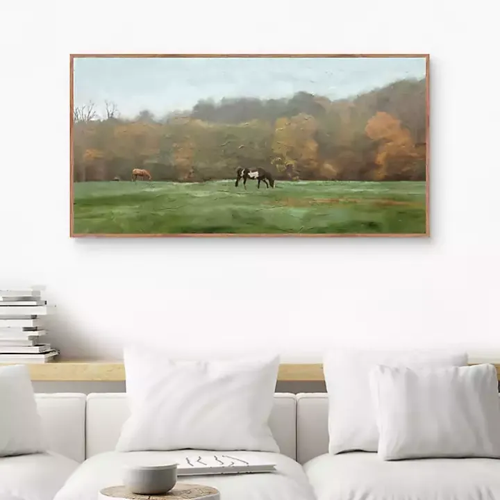 Autumn Grazers Framed Art Print