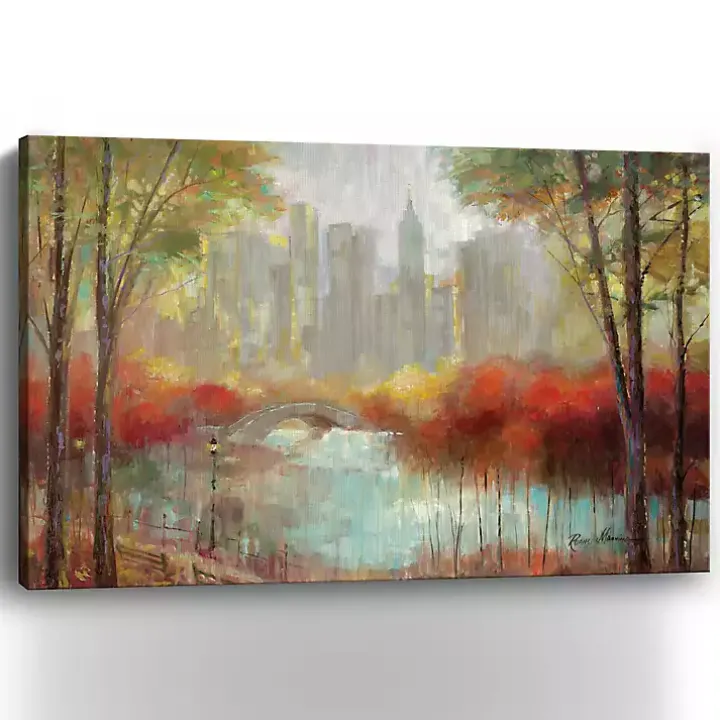 Autumn in the City Canvas Art Print, 60x40 in.