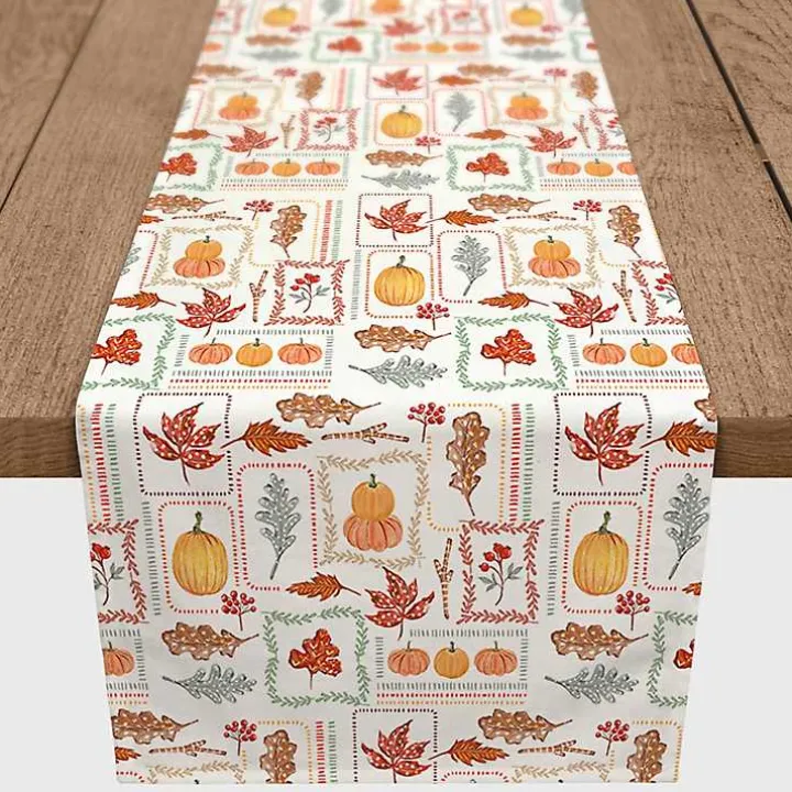 Autumn Patchwork Table Runner, 90 in.
