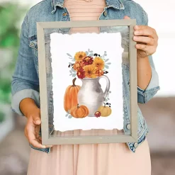 Autumn Pitcher Bouquet Framed Art Print