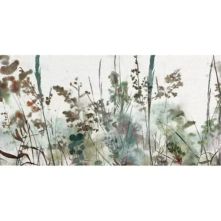 Autumn Reeds Panel Canvas Art Print