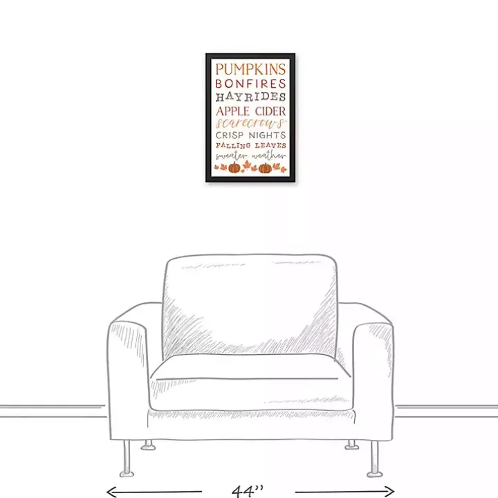 Autumn Things Framed Canvas Art Print