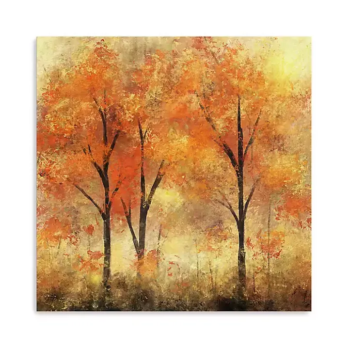 Autumn Trees Canvas Art Print, 20x20 in.