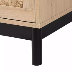 Ava Light Brown 3-Drawer Cabinet