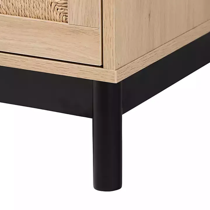 Ava Light Brown 3-Drawer Cabinet