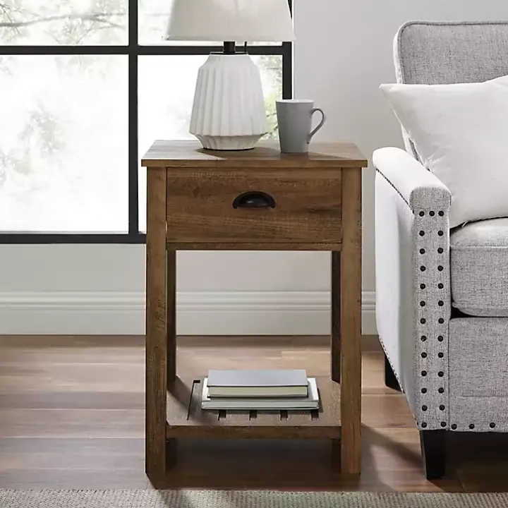 Barnwood Country Accent Table