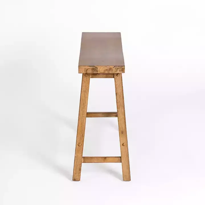 Barnwood Wire Brush Sonoma Counter Bench