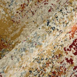 Bastia Ivory Orange Accent Rug, 2x3