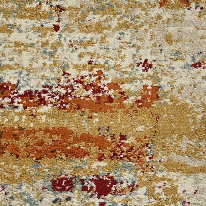 Bastia Ivory Orange Accent Rug, 2x3