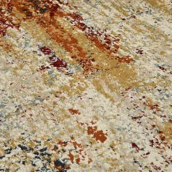 Bastia Ivory Orange Area Rug, 5x7