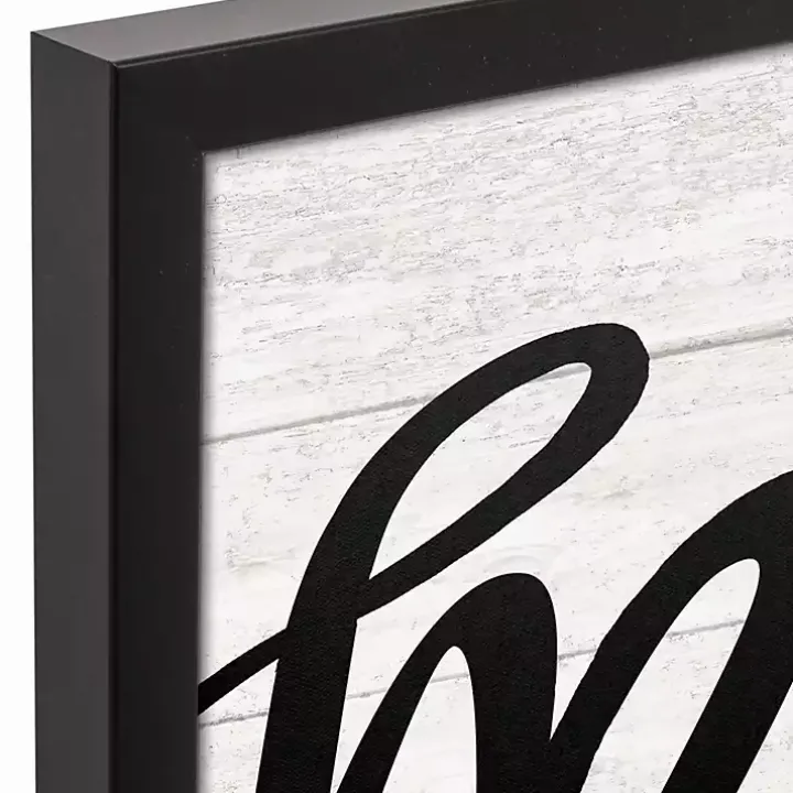 Be Mine Framed Canvas Wall Plaque