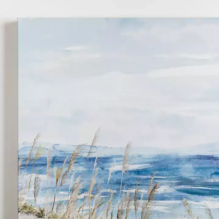 Beach Blues Canvas Art Print