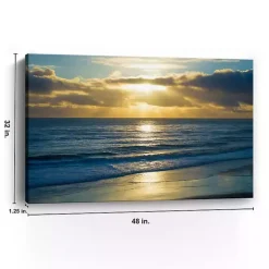 Beach Sunset Surfers Canvas Art Print