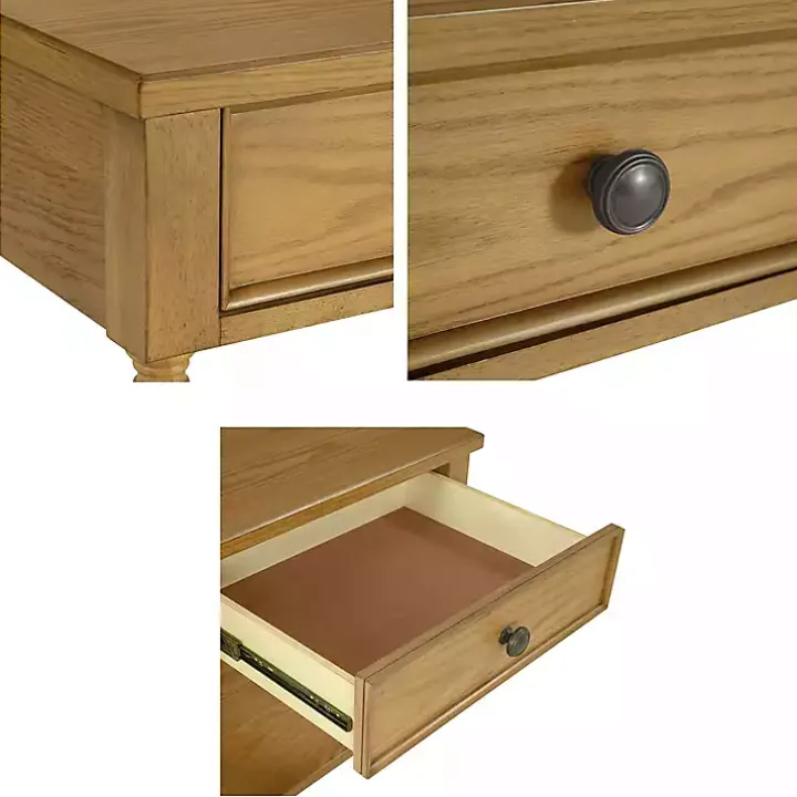 Beckett Camel Oak Wood Nightstand