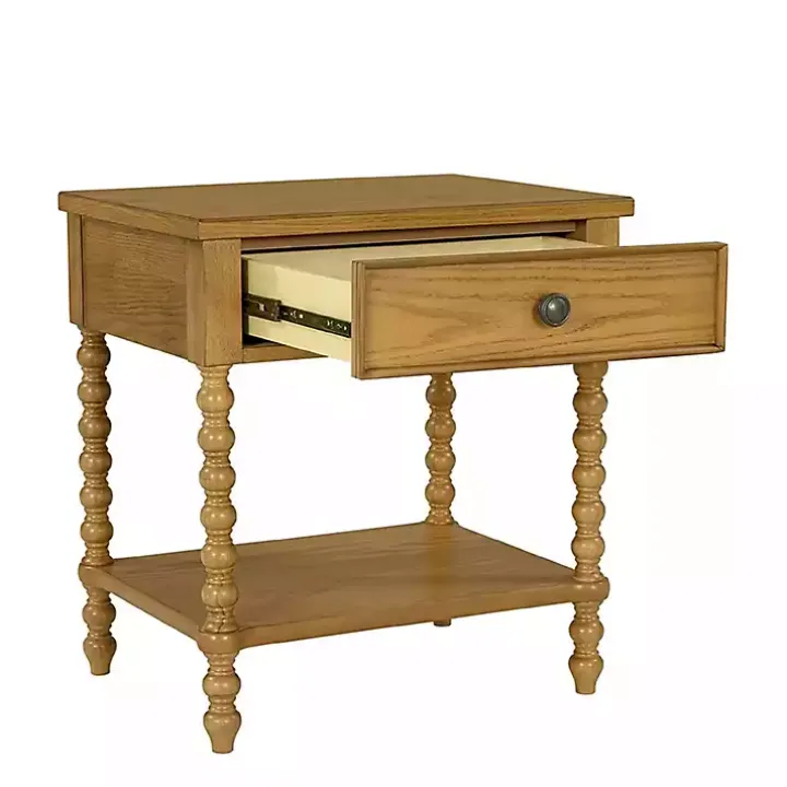 Beckett Camel Oak Wood Nightstand