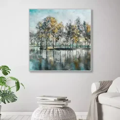 Beckoning Tree Grove Framed Canvas Art