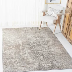 Beige Madison Abstract Area Rug, 5x7