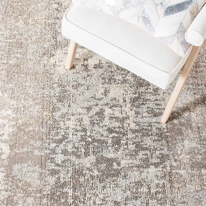 Beige Madison Abstract Area Rug, 5x7
