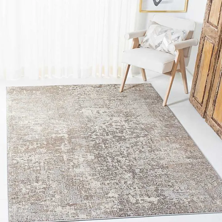 Beige Madison Abstract Area Rug, 8x10