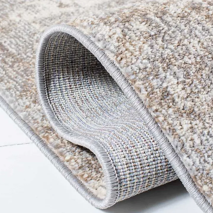 Beige Madison Abstract Runner, 2x8