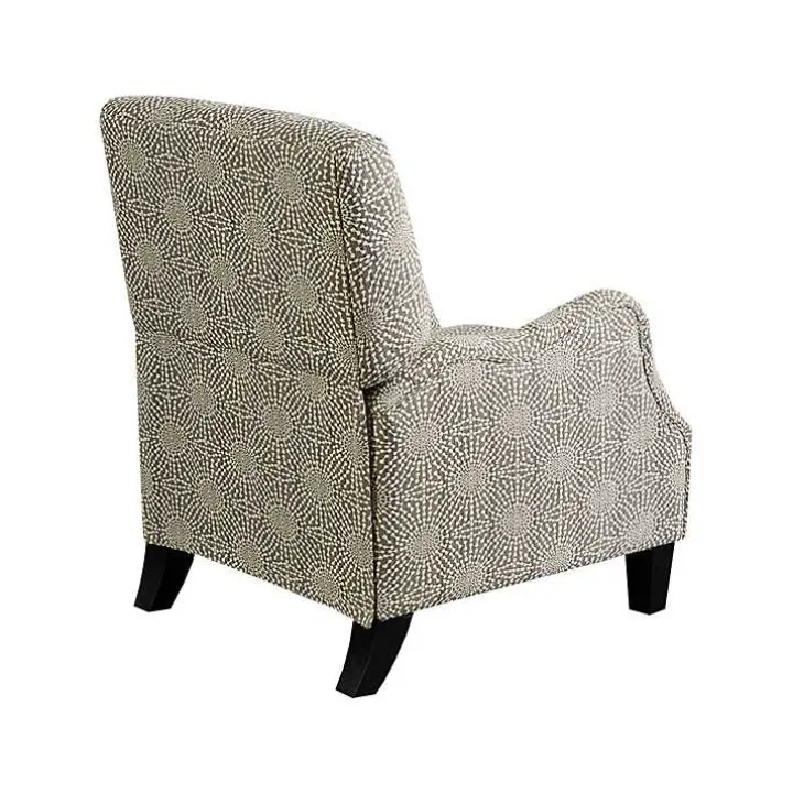 Beige Pattern Liam Push-Back Recliner