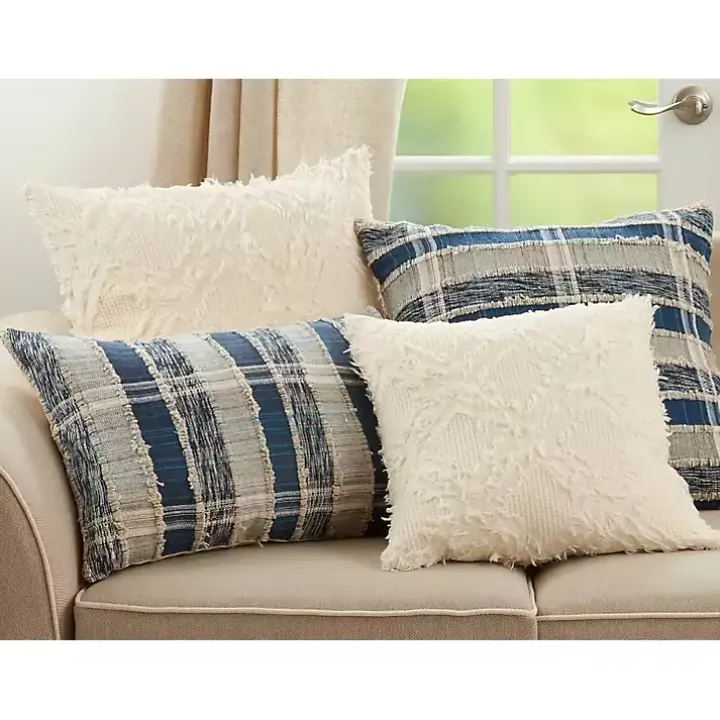 Beige Waffle Weave Pillow