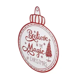 Believe in Magic of Christmas Ornament Wall Plaque