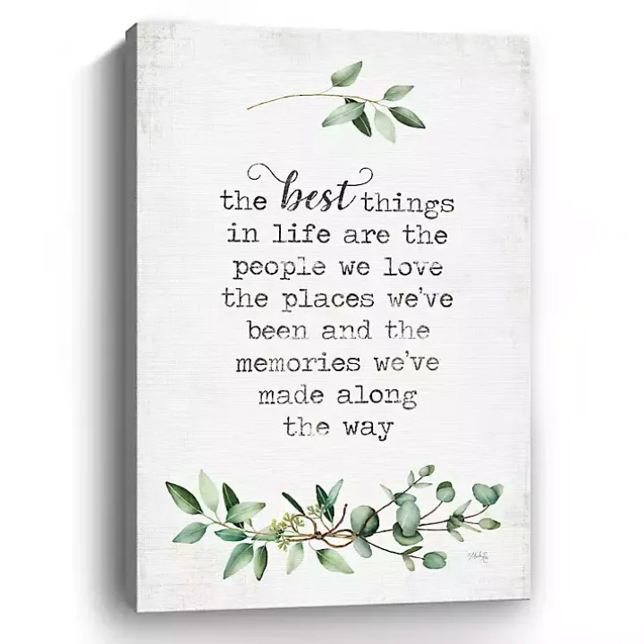 Best Things in Life Canvas Art Print, 24x36 in.