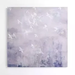 Birds in a Purple Sky Canvas Art Print