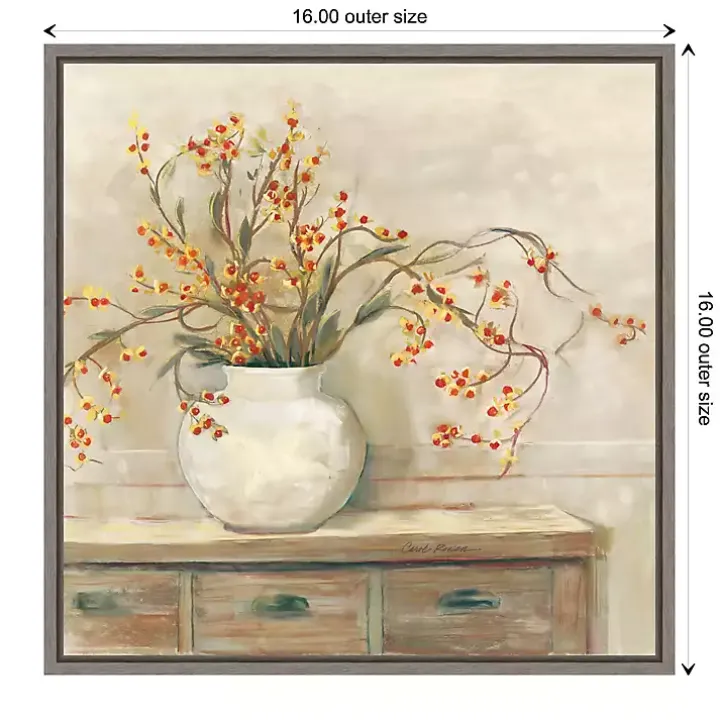 Bittersweet Bouquet Framed Canvas Art Print