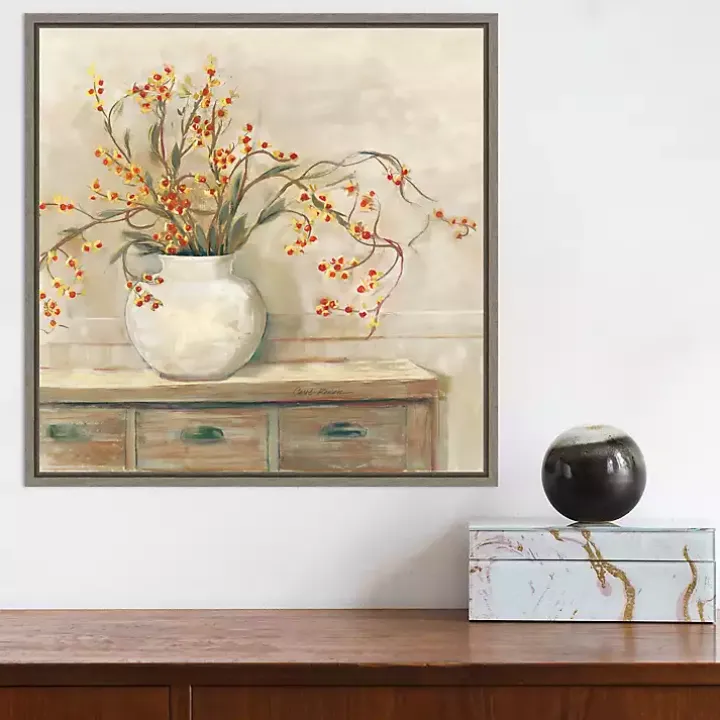 Bittersweet Bouquet Framed Canvas Art Print