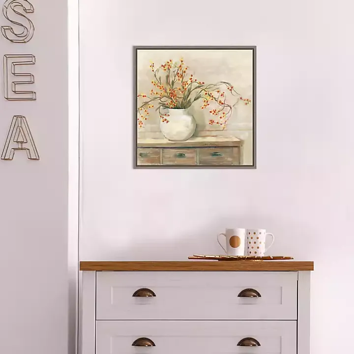 Bittersweet Bouquet Framed Canvas Art Print