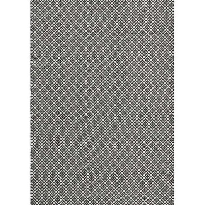 Black & White Trellis Indoor/Outdoor Rug, 5x8