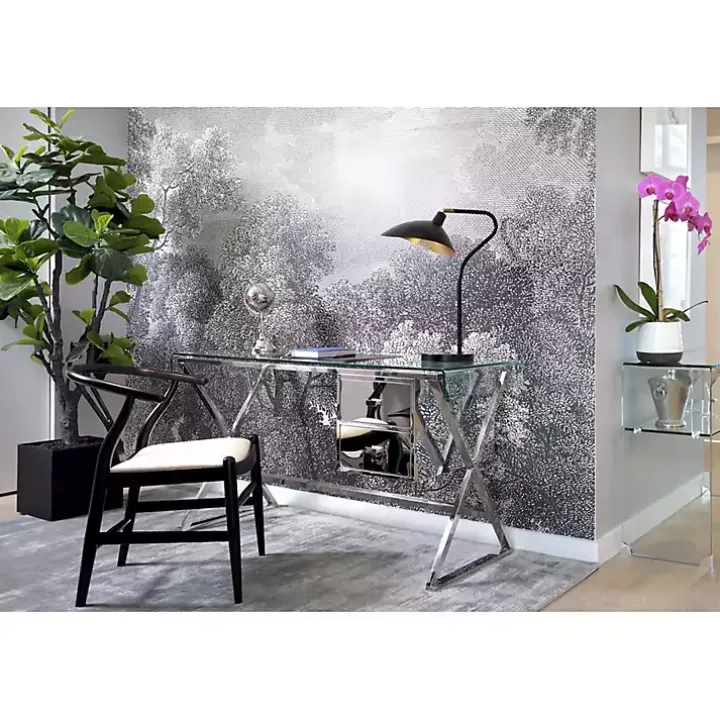 Black and Gold Curved Neck Giselle Task Lamp