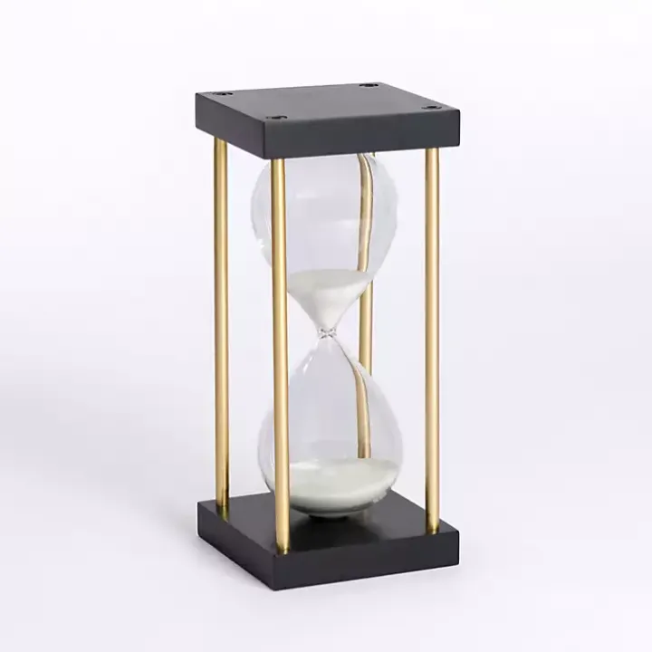 Black and Gold Hourglass