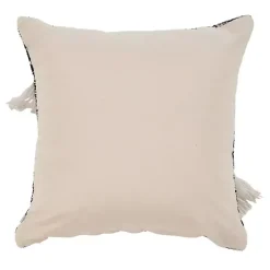 Black and Natural Mingled Texture Pillow