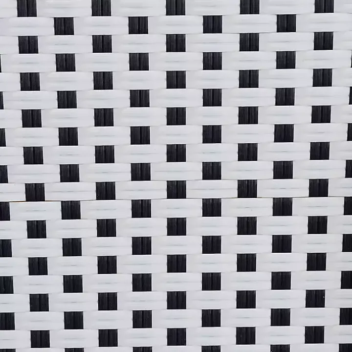 Black and White Woven 5-pc. Dining Set