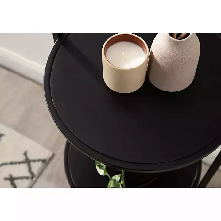 Black Arched 3-Tier Plant Stand