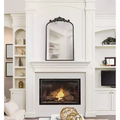 Black Arendahl Arched Mirror, 19x31 in.