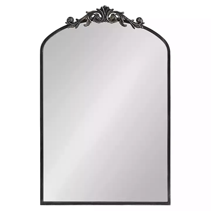 Black Arendahl Arched Mirror, 24x36 in.