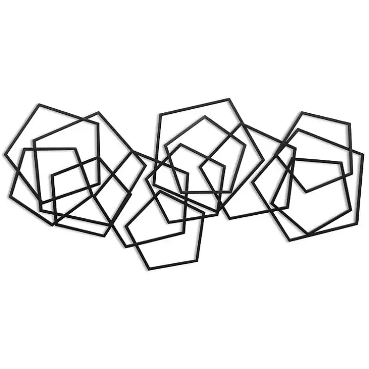 Black Astraga Pentagon Plaque