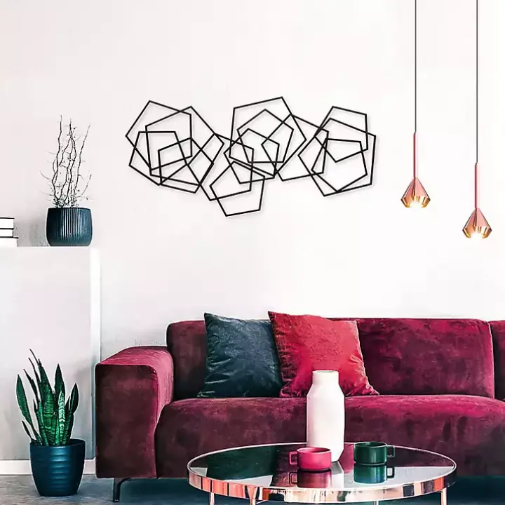 Black Astraga Pentagon Plaque