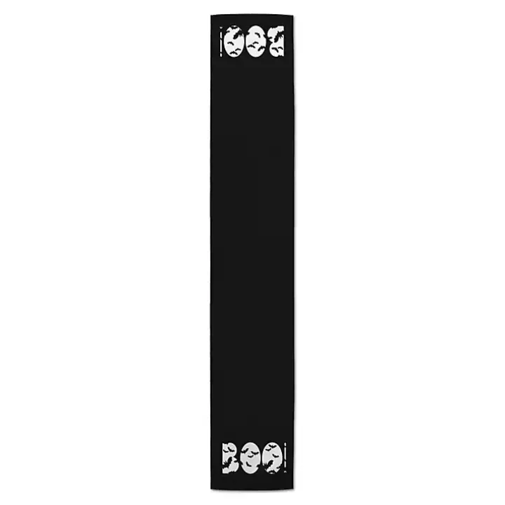Black Boo Bats Table Runner, 90 in.