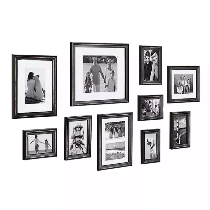 Black Bordeaux 10-pc. Gallery Wall Frame Set