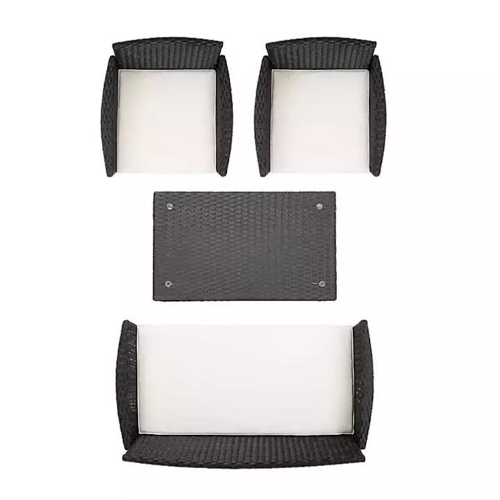 Black Box Wicker 4-pc. Outdoor Living Set