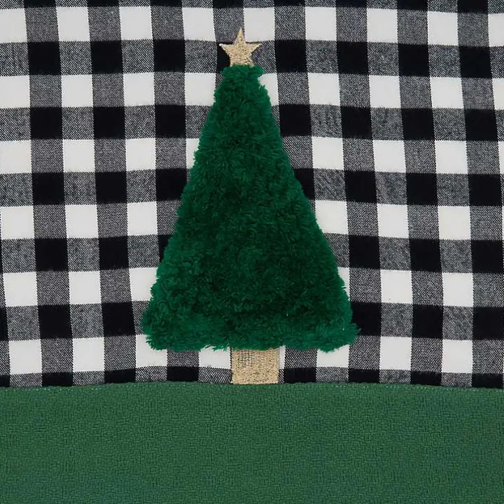 Black Buffalo Check Christmas Tree Table Runner