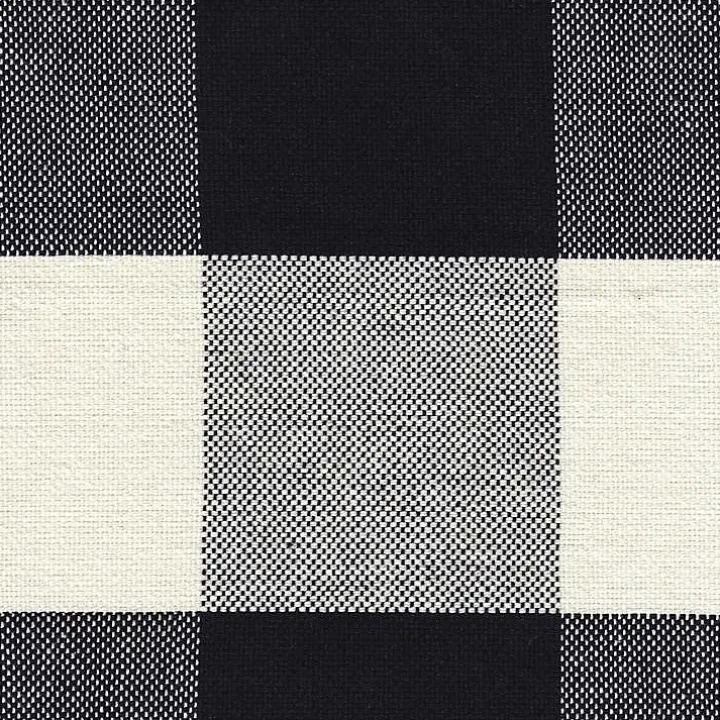 Black Buffalo Check Dining Chairs, Set of 2
